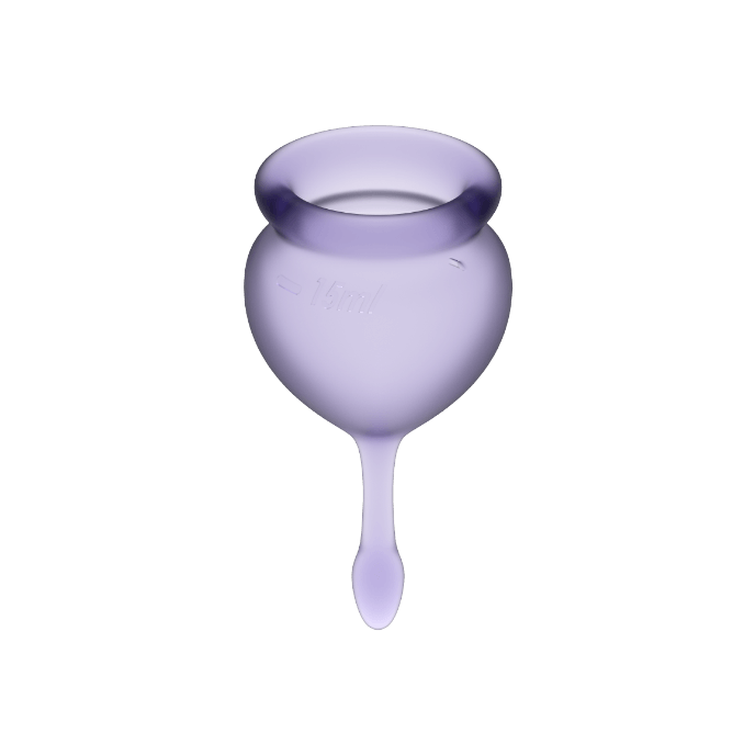 Satisfyer - Feel Good Menstrual Cup Lila 15 + 20 ml