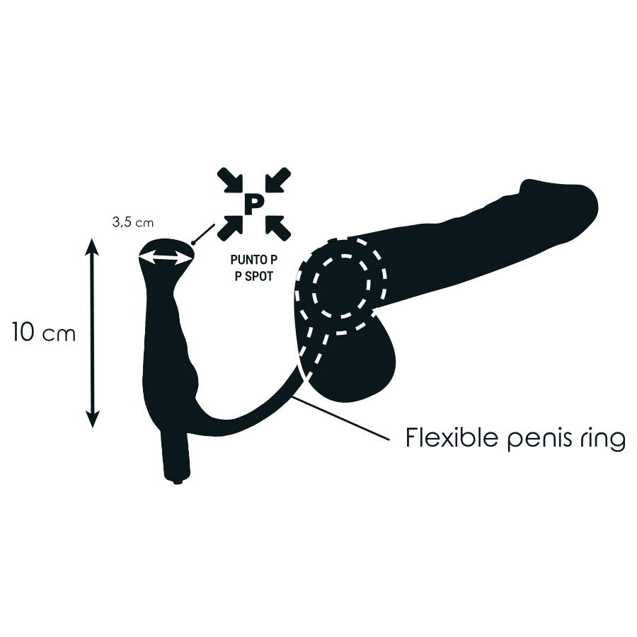 Addicted Toys - Vibrator Prost Tico Schwarz 10 cm