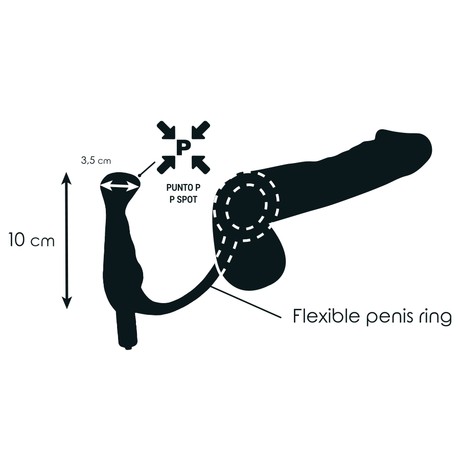 Addicted Toys - Vibrator Prost Tico Schwarz 10 cm