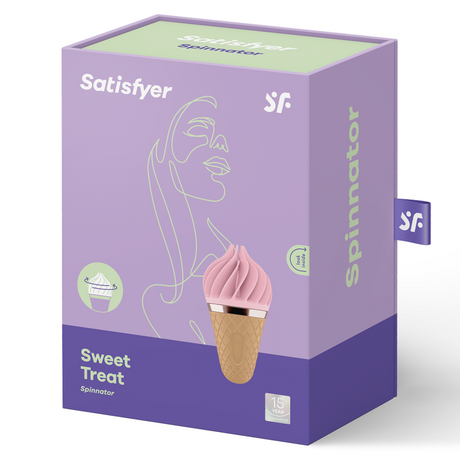 Vibrator Süsses Lecker Spinnator Braun & Rosa 10,4 x 5,6 cm.2