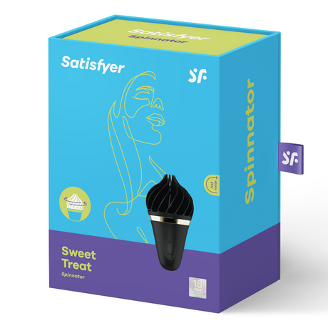 Auflegevibrator Sweet Treat Spinnator Schwarz 10,4 x 5,6 cm.4