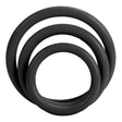Penisring Tri Rings Schwarz 3 cm