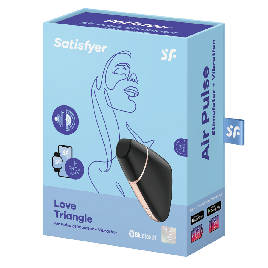 Satisfyer - Love Triangle Stimulator & Vibrator Schwarz