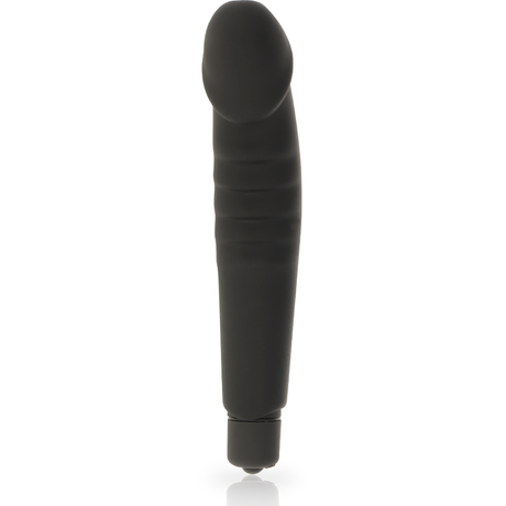 Vibrator Realistic Pleasure Schwarzes Silikon.3