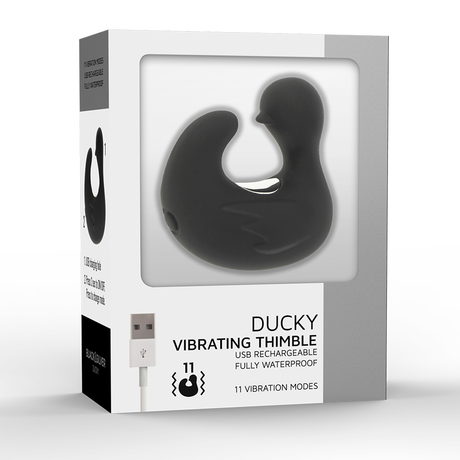 Black&Silver - Duckymania Wiederaufladbarer Silikon-Stimulierender Entenhühling