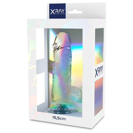 Realistischer Dildo Klarer Hahn mit Bllen -x 11 x 3,5 cm.1
