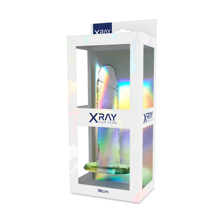 Realistischer Dildo Klarer Hahn -x 18 x 4 cm.1