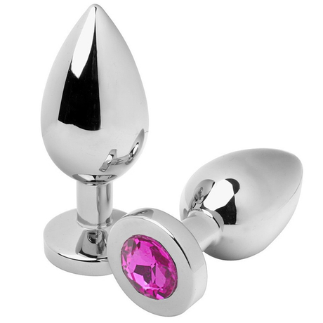 Metal Hard - Analstecker Diamant Rosa Mittel 7,62 cm