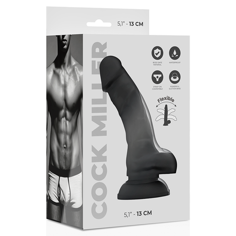 Sextoy Silikon Dichte Cocksil Artikulierbar Schwarz.6
