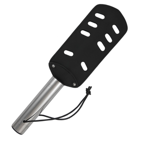 Metal Hard - Paddel aus Originalleder und Metall mit Löchern