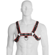 Leather Body - Kettenharness Iii Schwarz/Rot