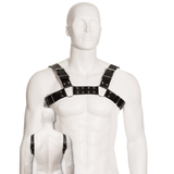 Leather Body - Schwarzes Bulldog-Geschirr
