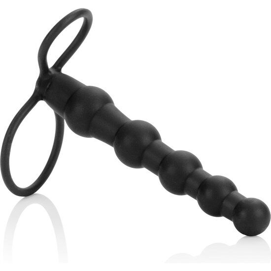 Calexotics - Beaded Dual Penetrator Schwarz
