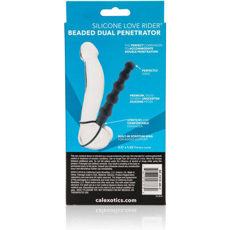 Calexotics - Beaded Dual Penetrator Schwarz