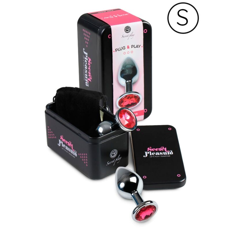 Secretplay - Analplug aus Aluminium, Fuchsia, 7 cm