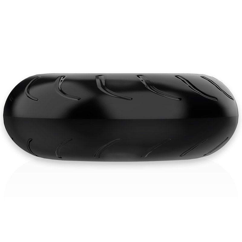 Powering - Super Flexibler und Widerstandsfähiger Penisring 5 cm Pr08 Schwarz