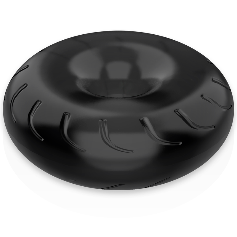 Powering - Super Flexibler und Widerstandsfähiger Penisring 5 cm Pr08 Schwarz