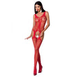 Passion - Woman Bs072 Bodystocking Eine Grösse Rot