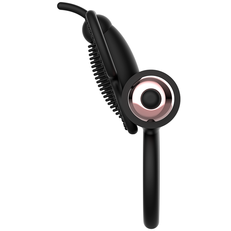 Coquette Chic Desire - Cockring Schmetterling mit Vibrator Schwarz/ Gold