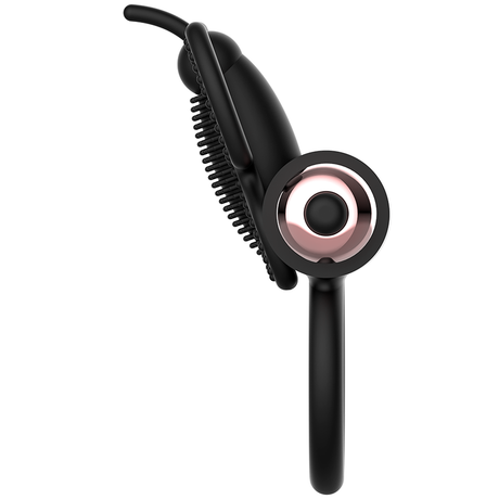 Coquette Chic Desire - Cockring Schmetterling mit Vibrator Schwarz/ Gold
