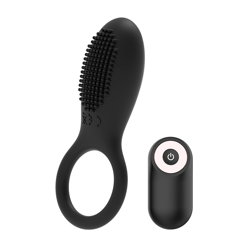 Coquette Chic Desire - Cockring Fernbedienung Wiederaufladbar Schwarz/Gold