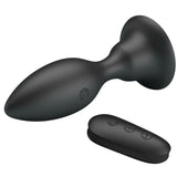 Mr Play - Analstecker mit Vibration, Schwarze Fernbedienung