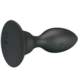 Mr Play - Analstecker mit Vibration, Schwarze Fernbedienung