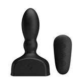 Mr Play - Schwarzer Aufblasbarer Analstecker mit Fernbedienung
