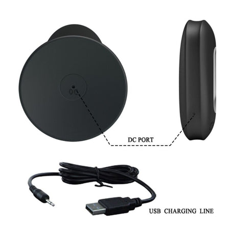 Mr Play - Analstecker mit Vibration, Schwarze Fernbedienung