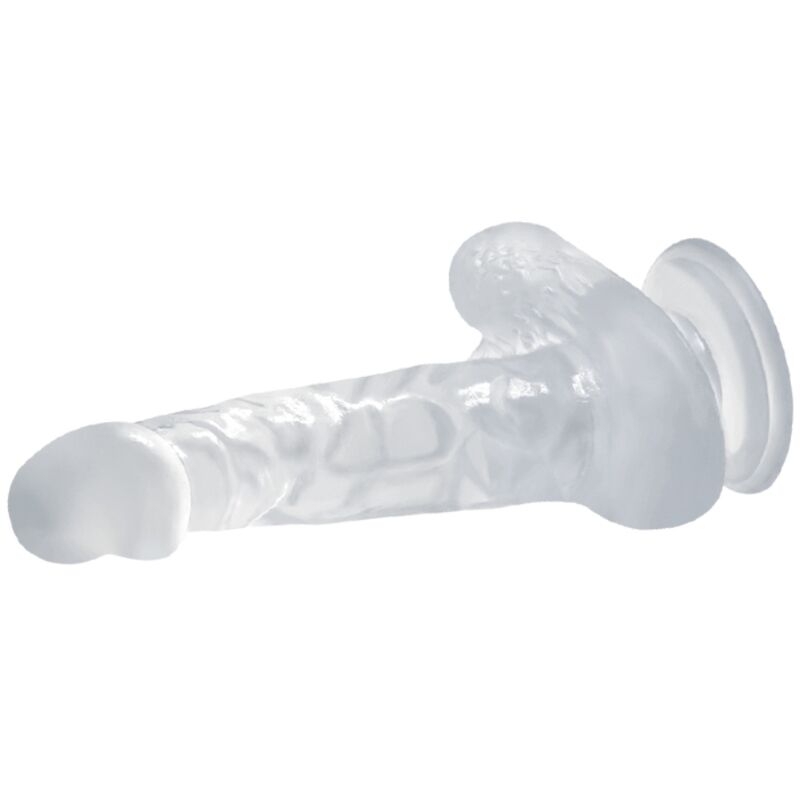 Baile - Realistischer Dildo mit Saugnapf und Hoden 16.7 cm Transparent