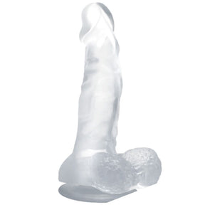 Baile - Realistischer Dildo mit Saugnapf und Hoden 16.7 cm Transparent