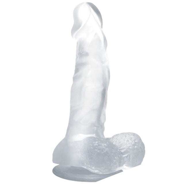Baile - Realistischer Dildo mit Saugnapf und Hoden 16.7 cm Transparent