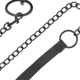 Darkness - Schwarze Halskette mit Kette