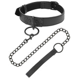 Darkness - Schwarze Halskette mit Kette