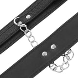 Darkness - Handschellen aus Schwarzem Strukturiertem Leder