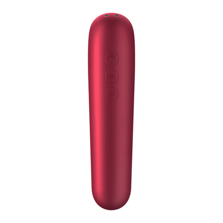 Satisfyer - Dual Love Vibrator und Sauger mit Pulsierter Luft Rot