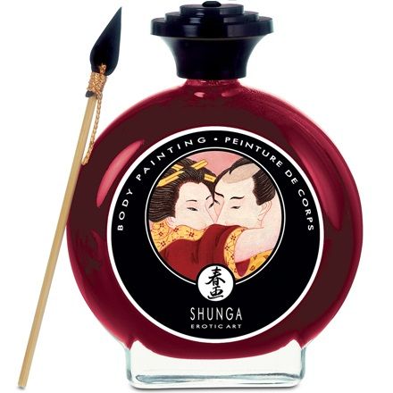 Intimpflege Shunga Essbare Körperfarbe Erdbeere & Cava