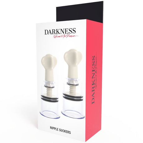 Auflegevibrator Darkness Transparenter Nippelsauger Durchmesser Weiß 5 x 3,1 cm.3