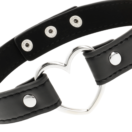 Fetisch-Toy Chic Desire Veganes Leder-Halskette-Herz-Accessoire.3