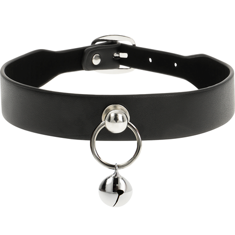 Fetisch-Toy Chic Desire Vegane Leder-Halskette Damen-Accessoire Rassel/Reifen.2