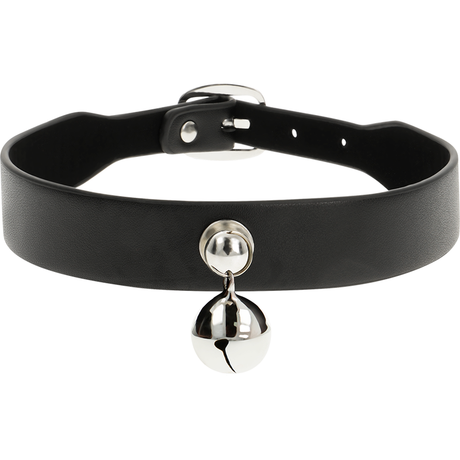 Fetisch-Toy Chic Desire Halskette aus Veganem Leder für Damen Rassel-Zubehör.2