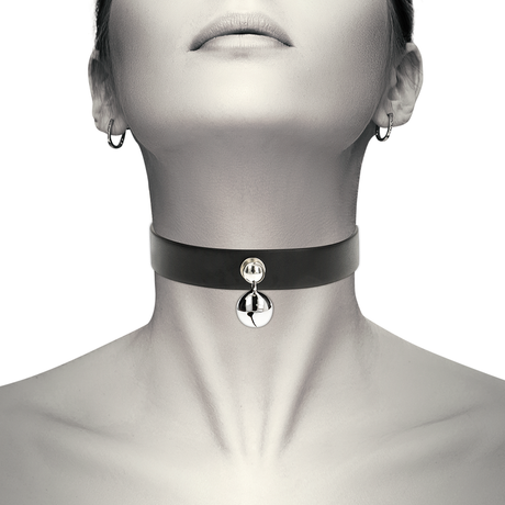 Fetisch-Toy Chic Desire Halskette aus Veganem Leder für Damen Rassel-Zubehör.1