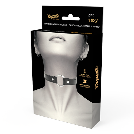 Fetisch-Toy Chic Desire Vegane Leder-Halskette Damen-Accessoire.4