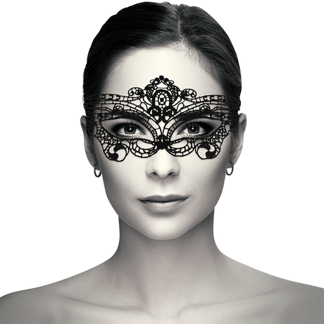 Coquette Chic Desire - Feine Schwarze Spitzenmaske