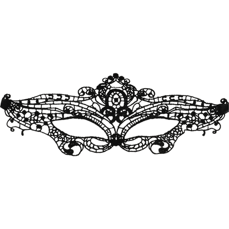Coquette Chic Desire - Feine Schwarze Spitzenmaske
