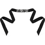 Coquette Chic Desire - Schwarze Spitzenmaske mit Band