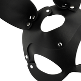 Coquette Chic Desire - Vegane Ledermaske mit Hasenohren