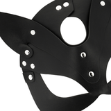 Coquette Chic Desire - Vegane Ledermaske mit Katzenohren