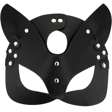 Coquette Chic Desire - Vegane Ledermaske mit Katzenohren