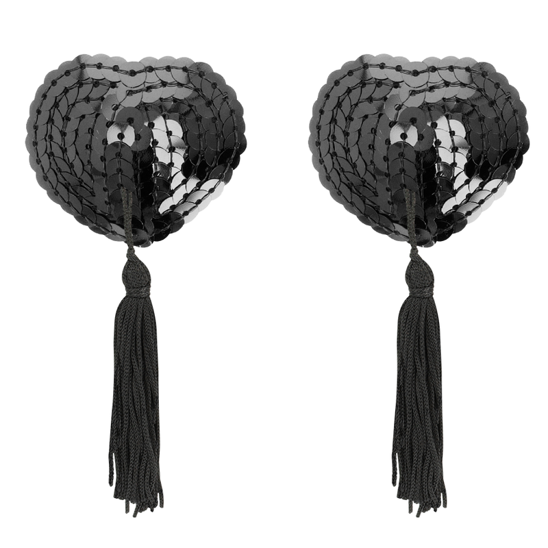 Coquette Chic Desire - Schwarze Pailletten-Nippelabdeckungen